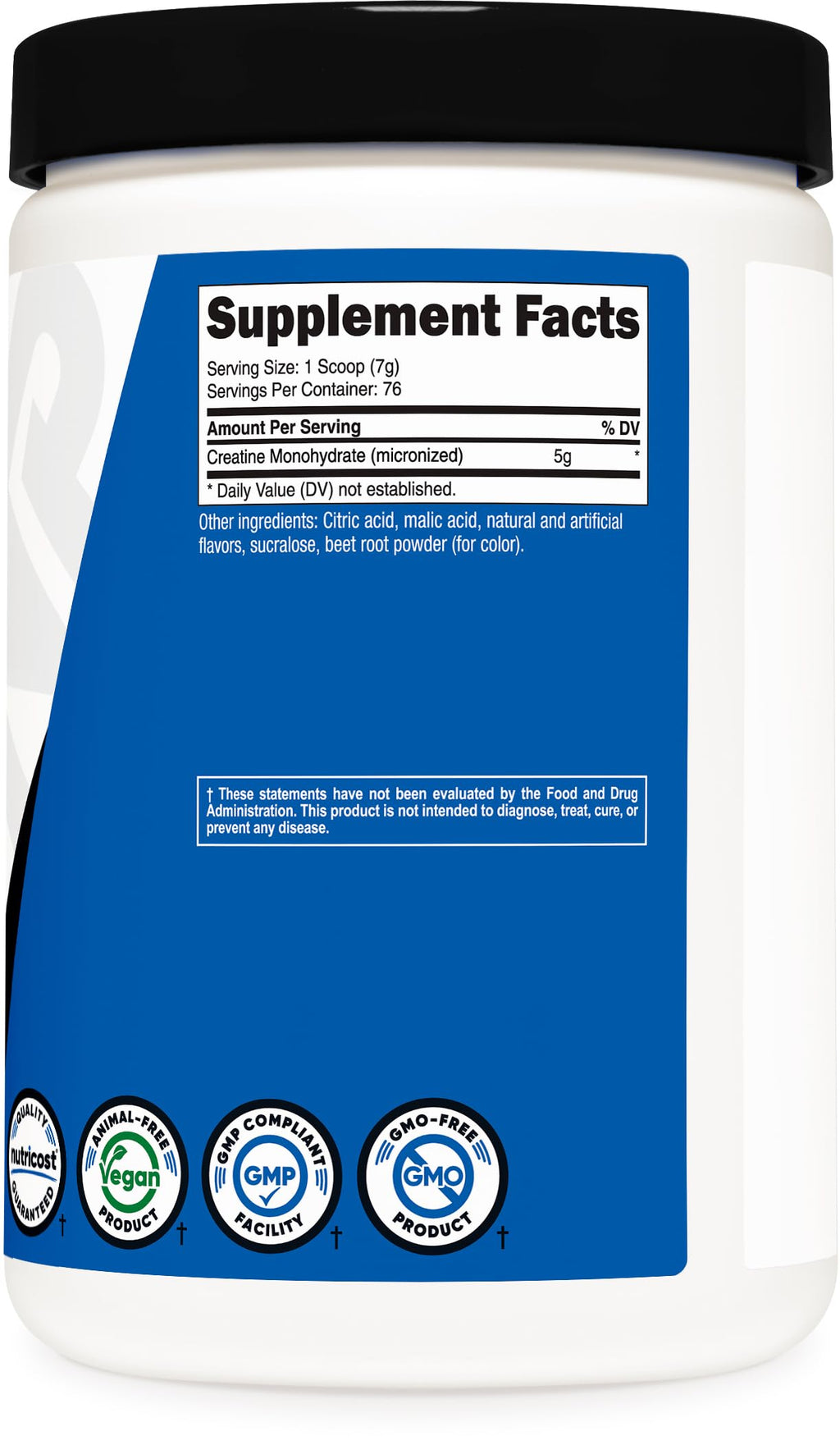 Nutricost Creatine Monohydrate Powder (Fruit Punch, 500 Gram) (NC-CMONO500-FP)
