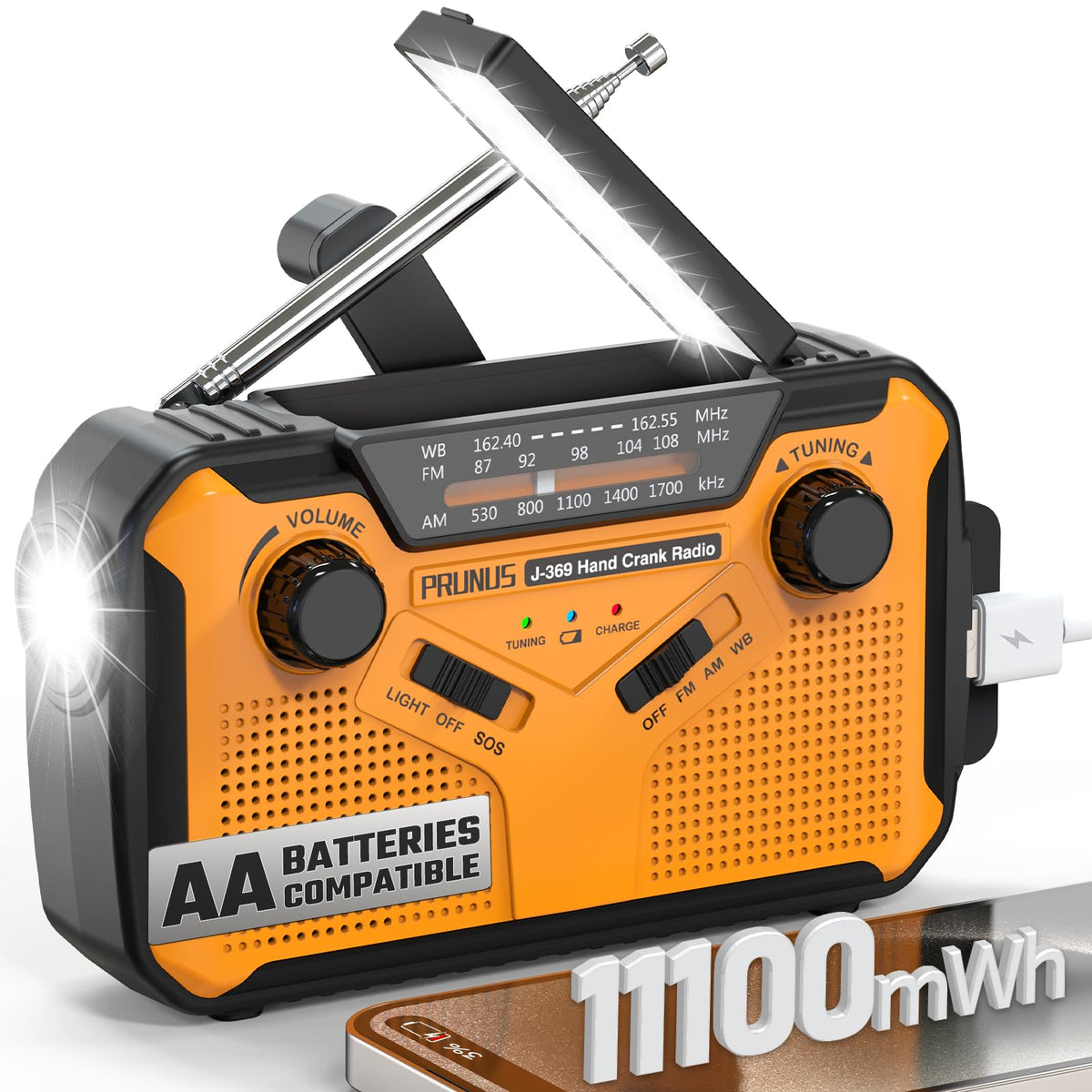 PRUNUS J-369 Radio - Orange