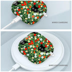 Compatible with AirPod PRO 3 2025 Shockproof Drop-Proof Wireless Earbuds Case with Keychain - Flower bed Black Cat view 4