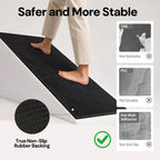 Sunfly Runner Rug with Non Slip Rubber Backing - Black / 2' x 3' (Rectangular) view 6
