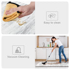 KIMODE Anti Fatigue Kitchen Mat, Abstract Farmhouse Kitchen Rugs Sets of 2 - Grey/Multi / 17.3" x 59"+17.3" x 29"--0.47 inches view 4