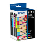 Epson 812XL Genuine High Capacity 4-Pack Ink Cartridge Combo T812XL-XCS
