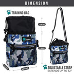 PetAmi Hands Free Dog Treat Pouch for Training and Walking - Camo Blue view 5