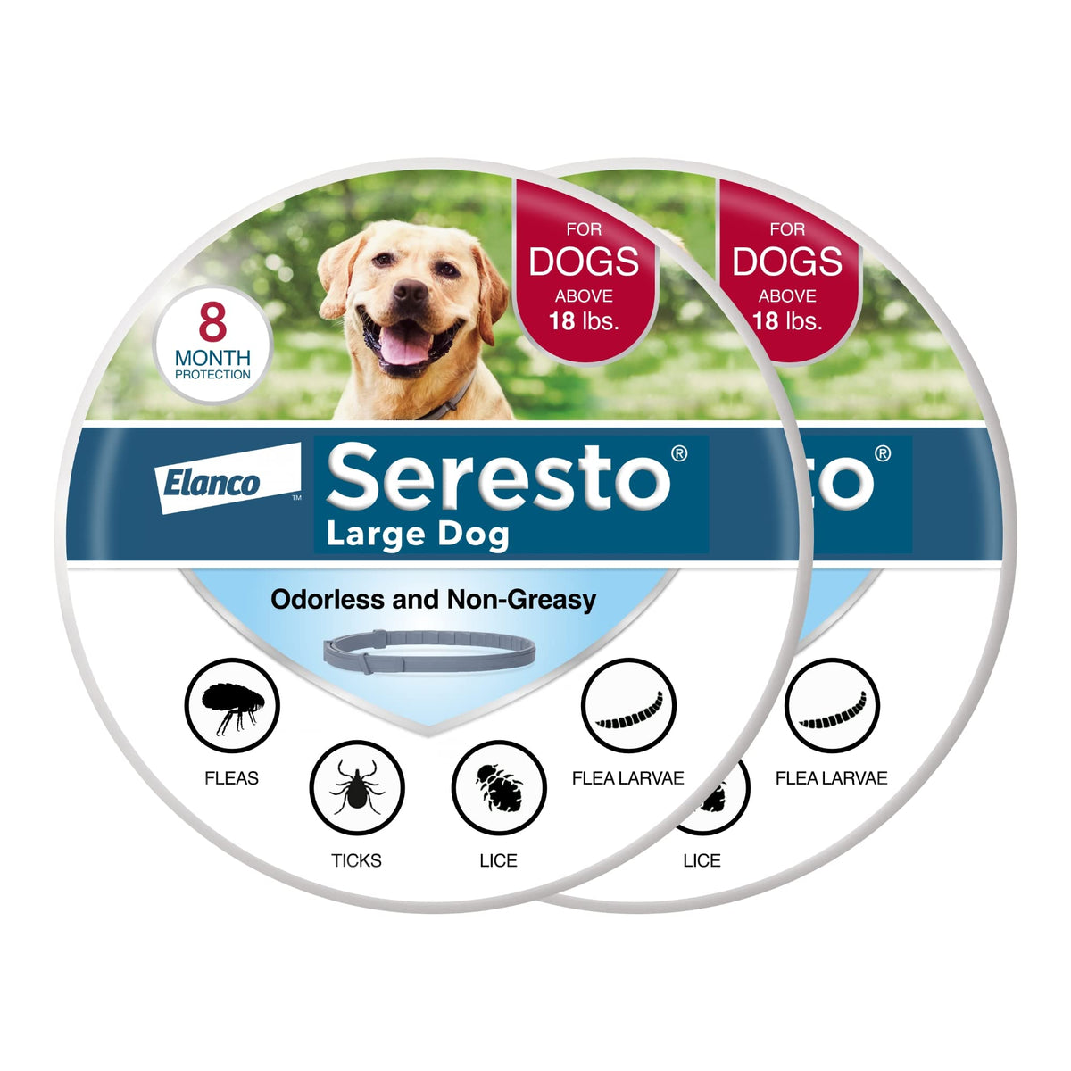 Seresto Flea & Tick Collar For Dogs Over 18 lbs., Treatment & Prevention