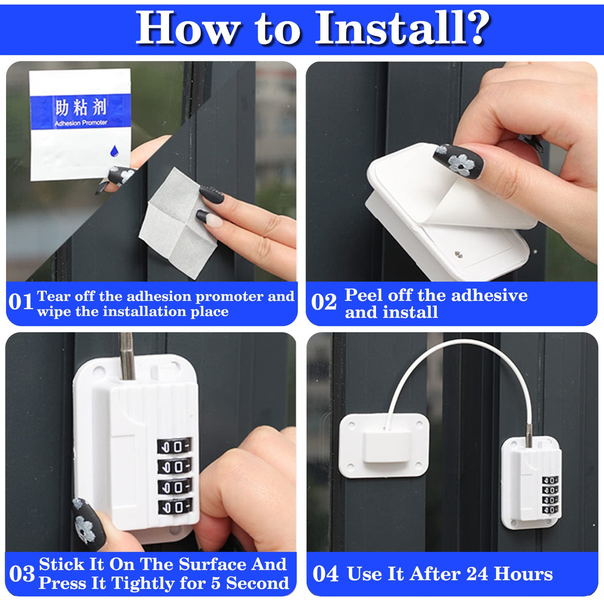 WILNIRY Fridge Lock with Code - view 9