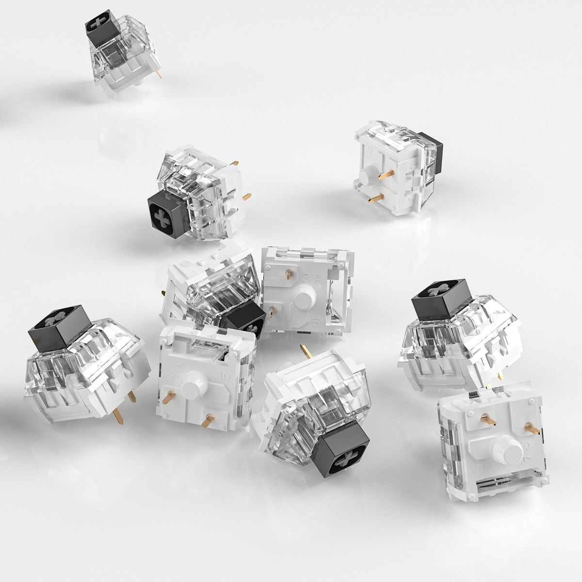 Kailh Box Mechanical Keyboard Switches - Black / 108pcs view 3