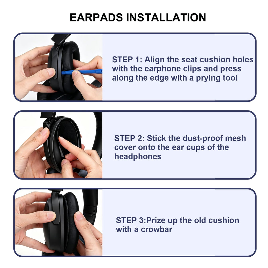 L LTGEM Replacement Ear Pads for Bose QC45 Headphones - view 5