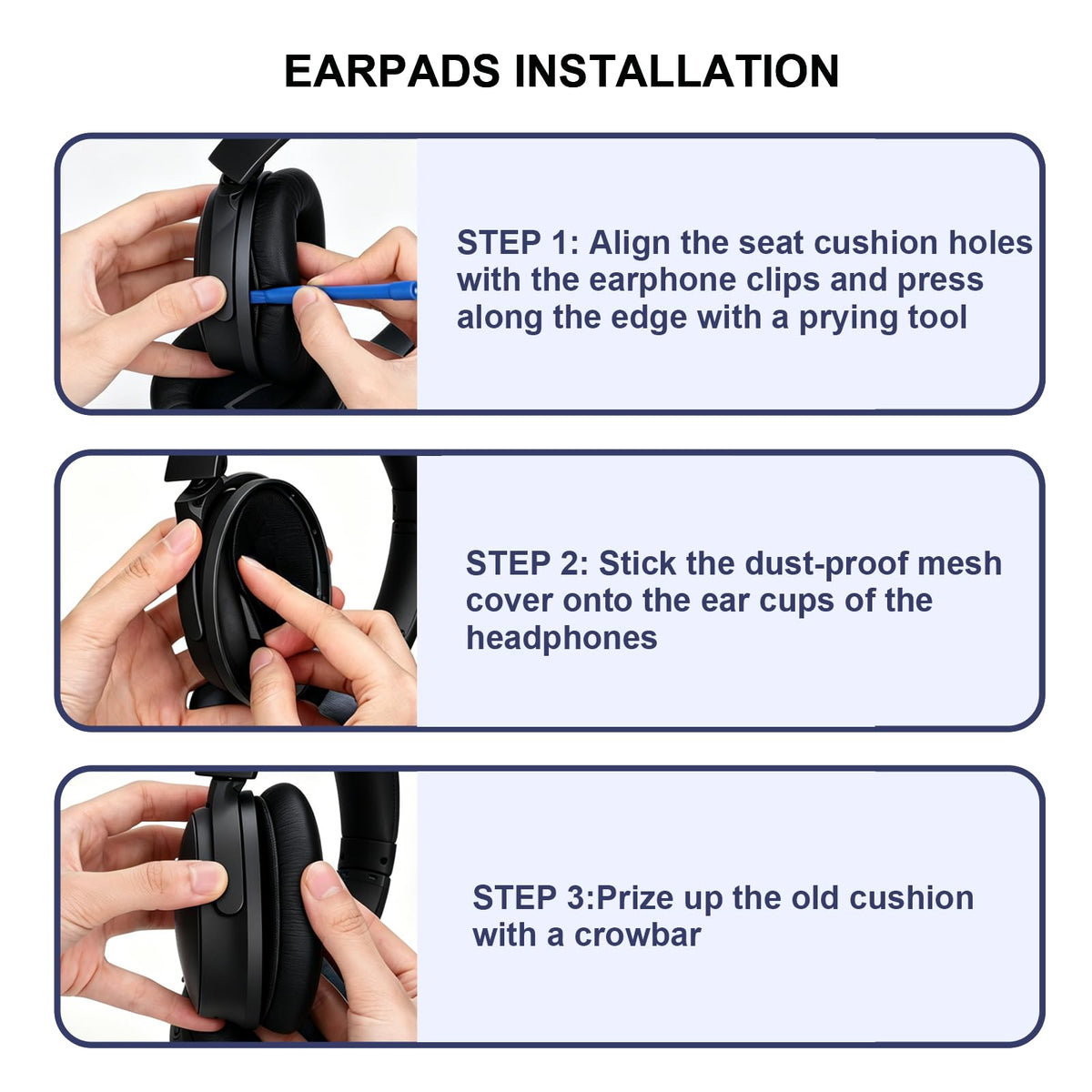 L LTGEM Replacement Ear Pads for Bose QC45 Headphones - view 5