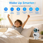 Carltec Astronaut Clock Indoor Camera - White view 1