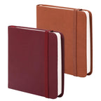 BOBO RABBIT 2 Pack Small Square 100GSM Mini Notebooks Blank Page Sketchbook - C-Red and Brown