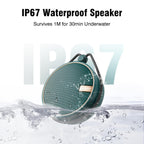 INSMY C12 IP67 Waterproof Shower Bluetooth Speakers,Portable Small Speaker - Teal view 1