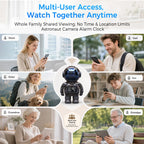 Carltec Astronaut Clock Indoor Camera - Gray view 8