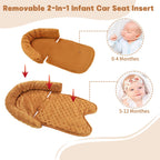 HNHUAMING Infant Car Seat Insert - Brown view 2