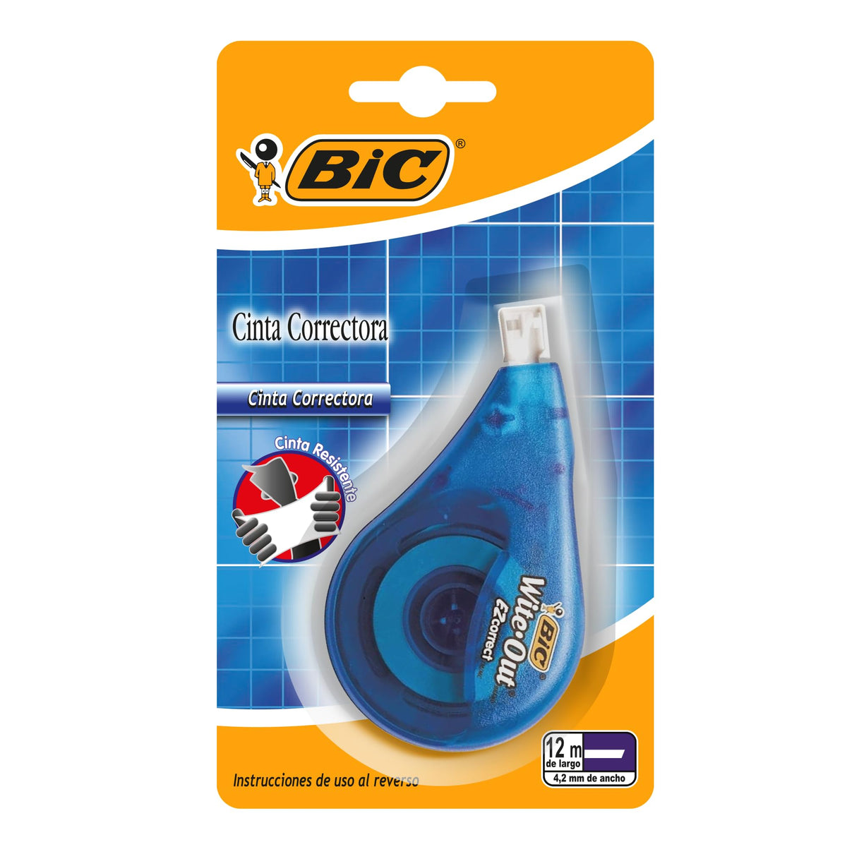 BIC Wite-Out Correction Tape, EZ Correct, White, 39.3 Feet, 1-Count (WOTAPP11)