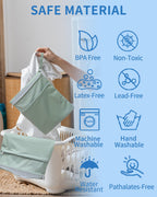 babygoal Wet Dry Bags for Baby Cloth Diapers 3 Pack, Washable Travel Bags, Beach, Pool, Gym Bag for Swimsuits & Wet