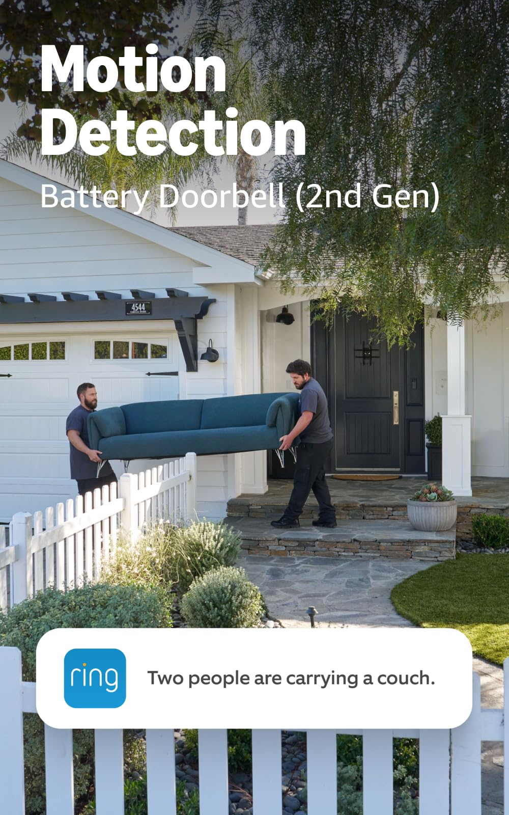 Ring Battery Doorbell (newest model), Matte Mocha with Chime (newest model), – White