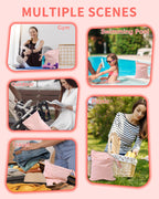 babygoal Wet Dry Bags for Baby Cloth Diapers, Washable Travel Bags, Beach, Pool, Gym Bag for Swimsuits & Wet Clothes (Pack of 3)