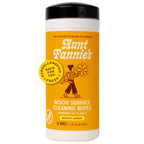 Aunt Fannie's Wood Surface Cleaning Wipes, Lemon, 35 Count, Pack of 1