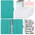 SKYDUE Budget Binder, Money Saving Binder with Zipper Envelopes, Cash Envelopes and Expense Budget Sheets for Budgeting