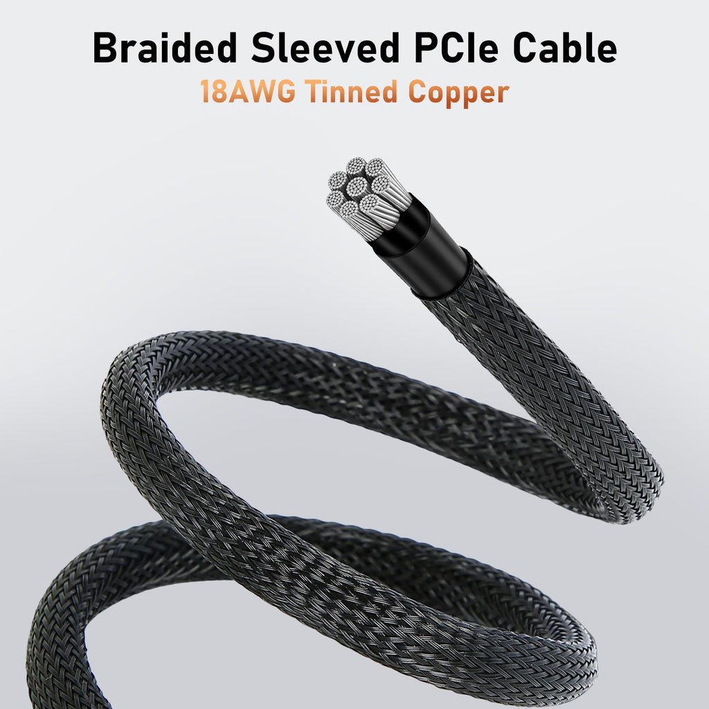 VORZOKISPL PCIe Cable for MSI Mag a750gl a850gl,8 Pin to 6+2 Pin GPU Power Cable for MSI (additional view 3)