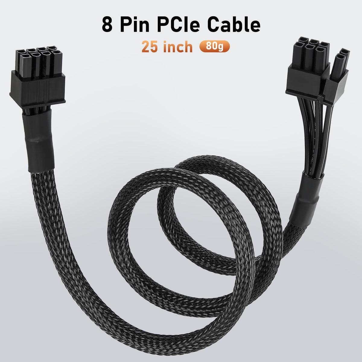 VORZOKISPL PCIe Cable for MSI Mag a750gl a850gl,8 Pin to 6+2 Pin GPU Power Cable for MSI (additional view 4)