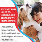 Pet Health Pharma Azovast Plus Kidney Health Supplement for Dogs & Cats -24 Billion CFU- NO Refrigeration Required