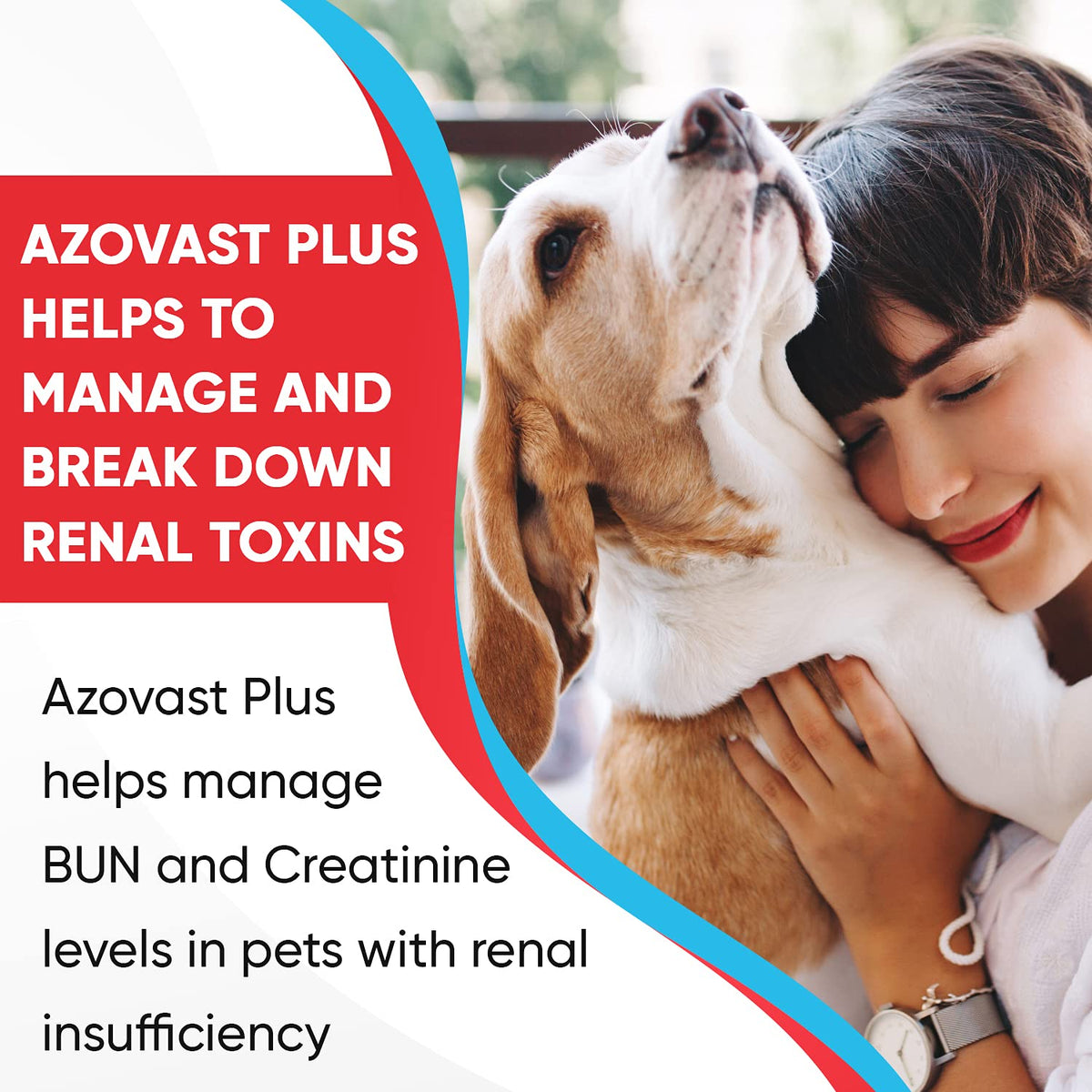 Pet Health Pharma Azovast Plus Kidney Health Supplement for Dogs & Cats -24 Billion CFU- NO Refrigeration Required