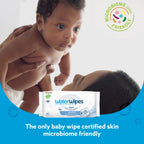 WaterWipes Sensitive+ Newborn & Baby Wipes, 3-In-1 Cleans, Cares, Protects, 99.9% Water, Unscented & Hypoallergenic (Pack of 5)