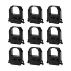 Amano Time Clocks Ribbon Replacement Ribbon Fits Amano PIX 10/15/20/21/25/35/28/55/75/95/200/3000/4000 - Black-9pcs