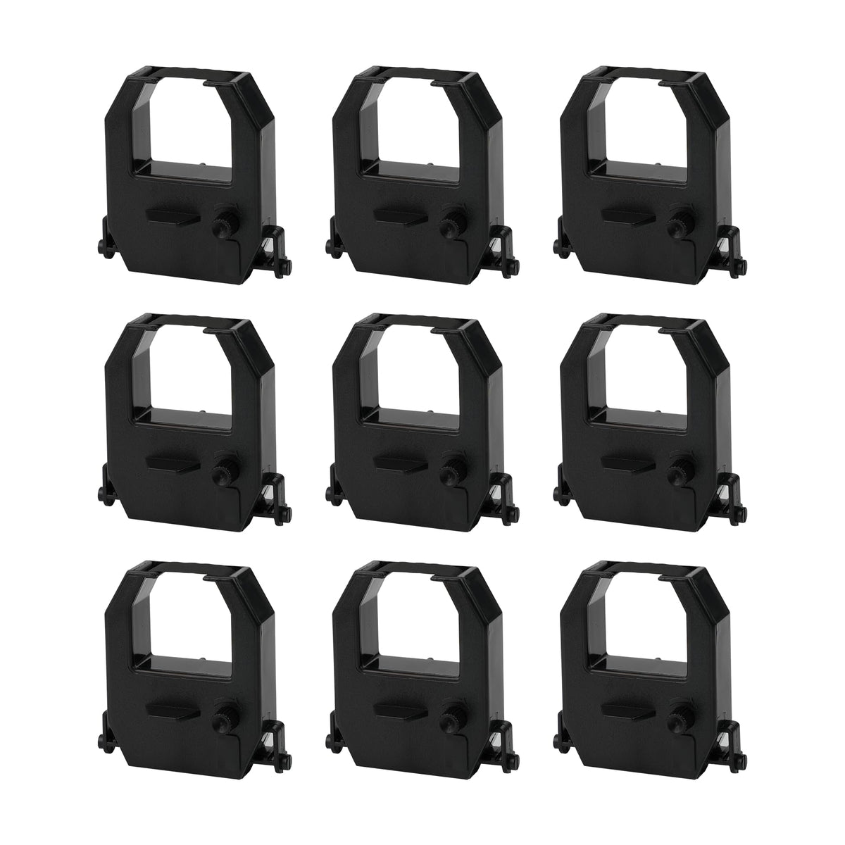 Amano Time Clocks Ribbon Replacement Ribbon Fits Amano PIX 10/15/20/21/25/35/28/55/75/95/200/3000/4000 - Black-9pcs