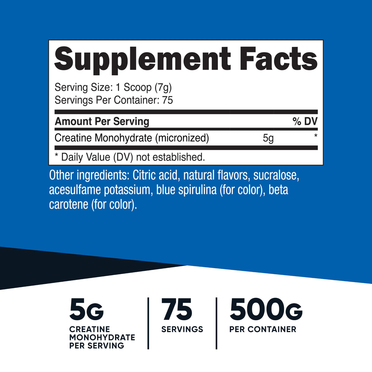 Nutricost Creatine Monohydrate Powder (Coastal Explosion, 500 Gram) (NTC-10674)