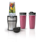 Ninja Nutri-Plus Personal Blender, 900PW, (3) 20oz Cups, Silver, BN301