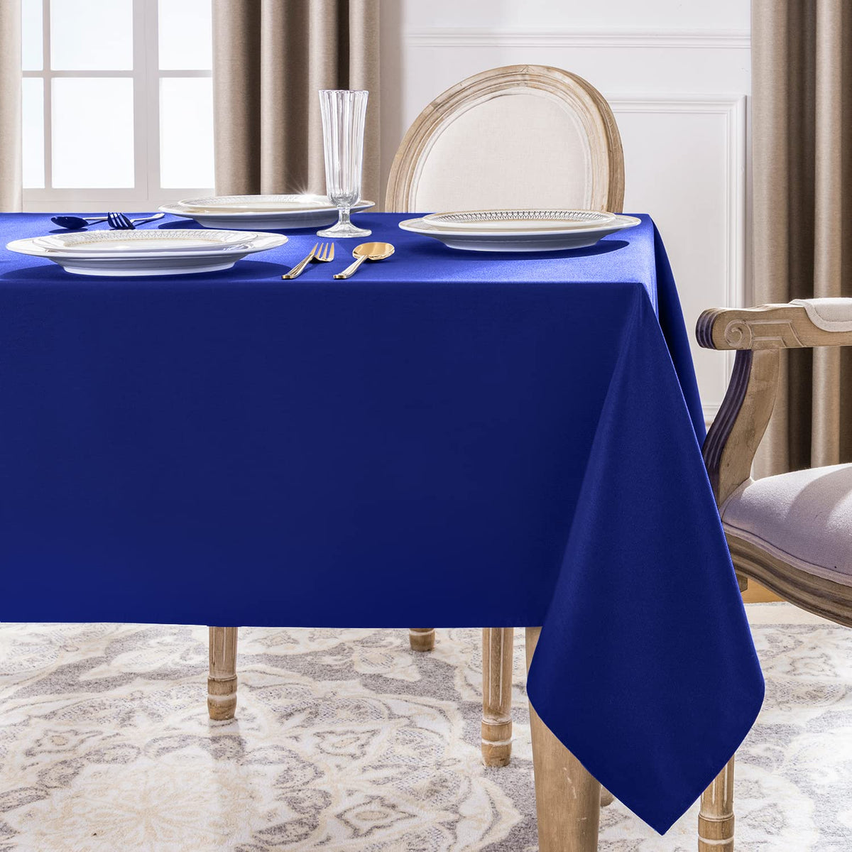 Softalker Rectangle Tablecloth - Royal Blue / 60" x 102" (Rectangular) view 2