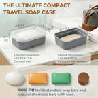 AIMAIAIMAI Travel Soap Case, Compact Silicone Travel Soap