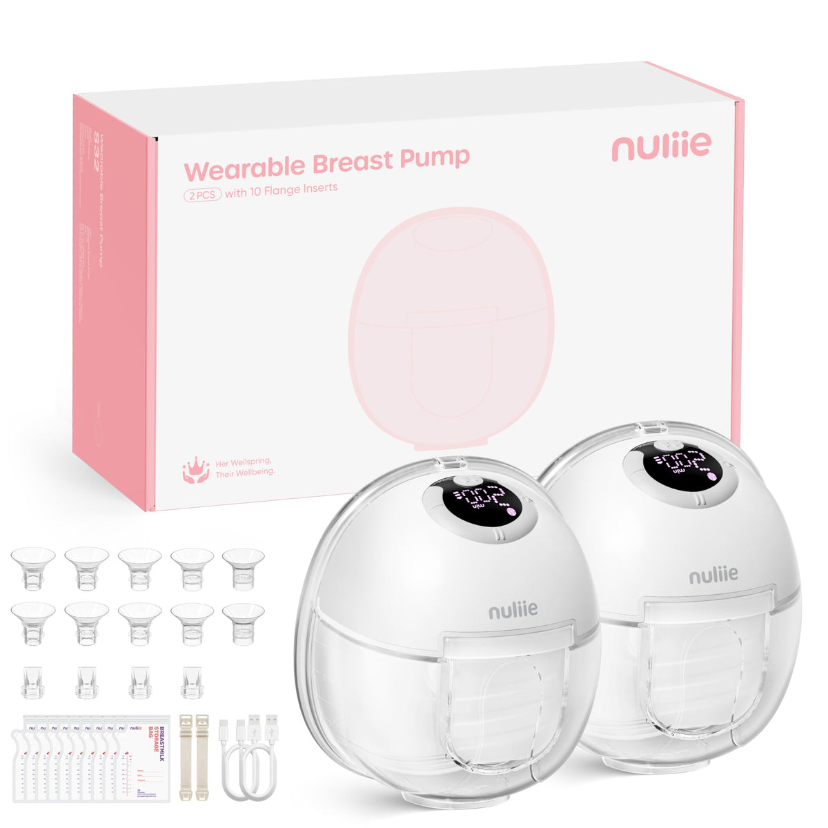 Nuliie S32 Wearable Breast Pump Hands-Free, More Private Electric Pump
