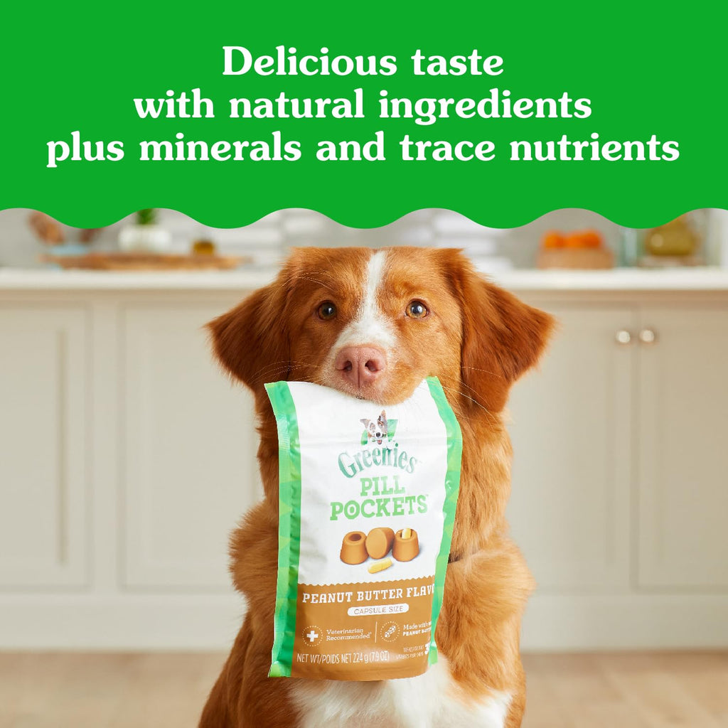 Greenies Pill Pockets Large Size Dog Treats, Peanut Butter, 7.9 oz, 6-Pack (additional view 10)