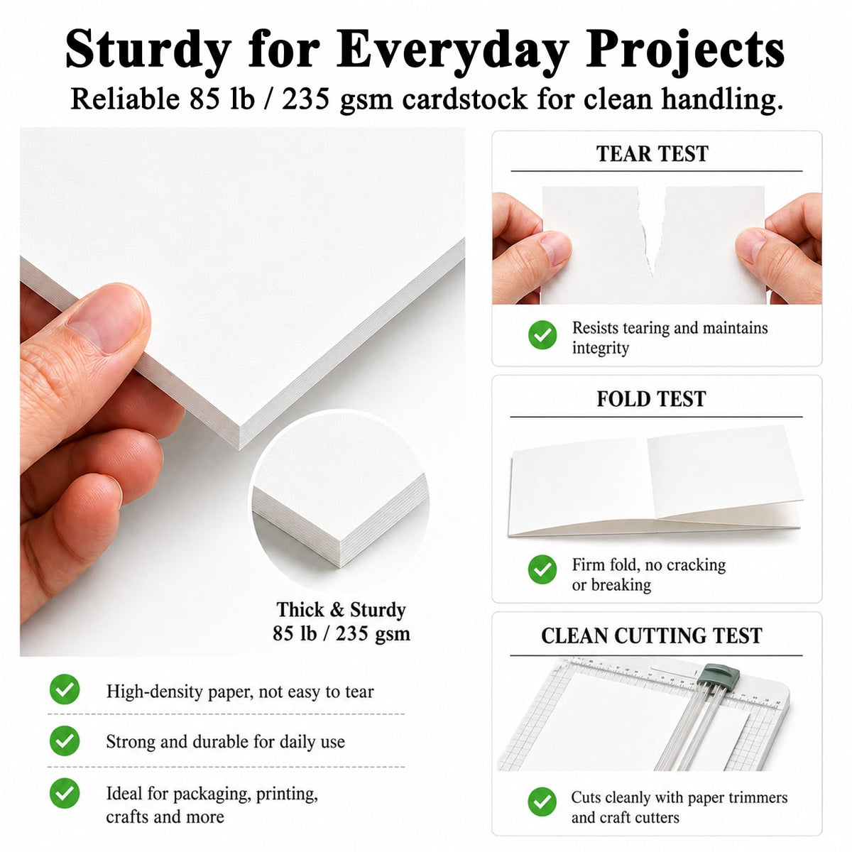 Envelopus 8.5 x 11 Cover Stock - White view 3