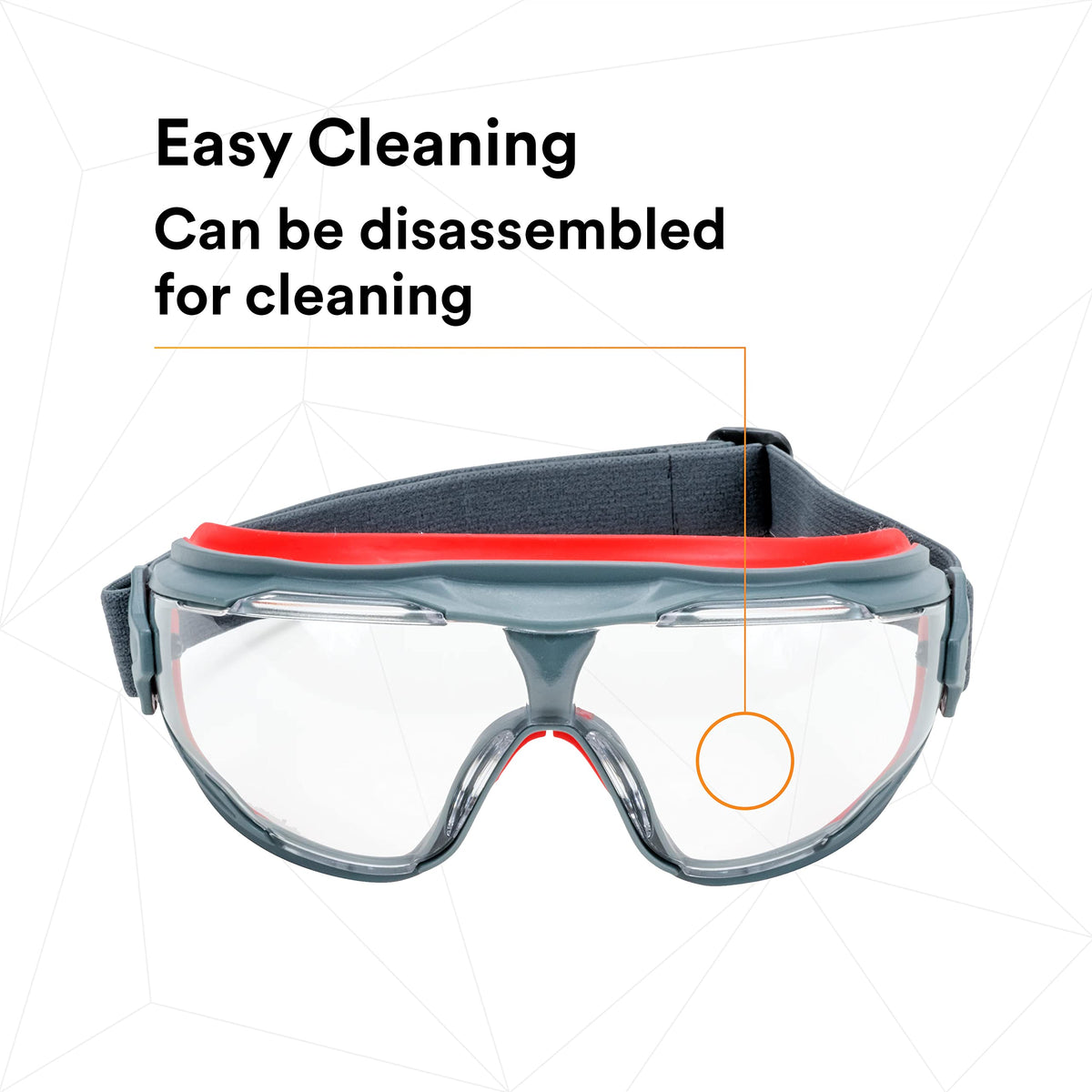 3M Safety Goggles, GoggleGear 500 Series, Scotchgard Anti-Fog Clear Lens (additional view 10)
