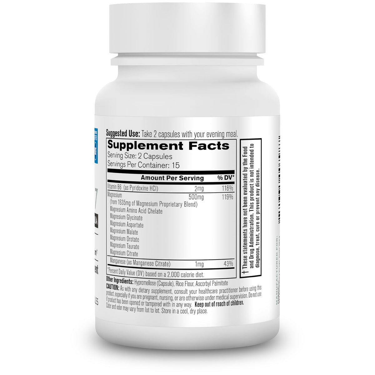 Organixx Magnesium 7 Complex, Sleep & Muscle Support