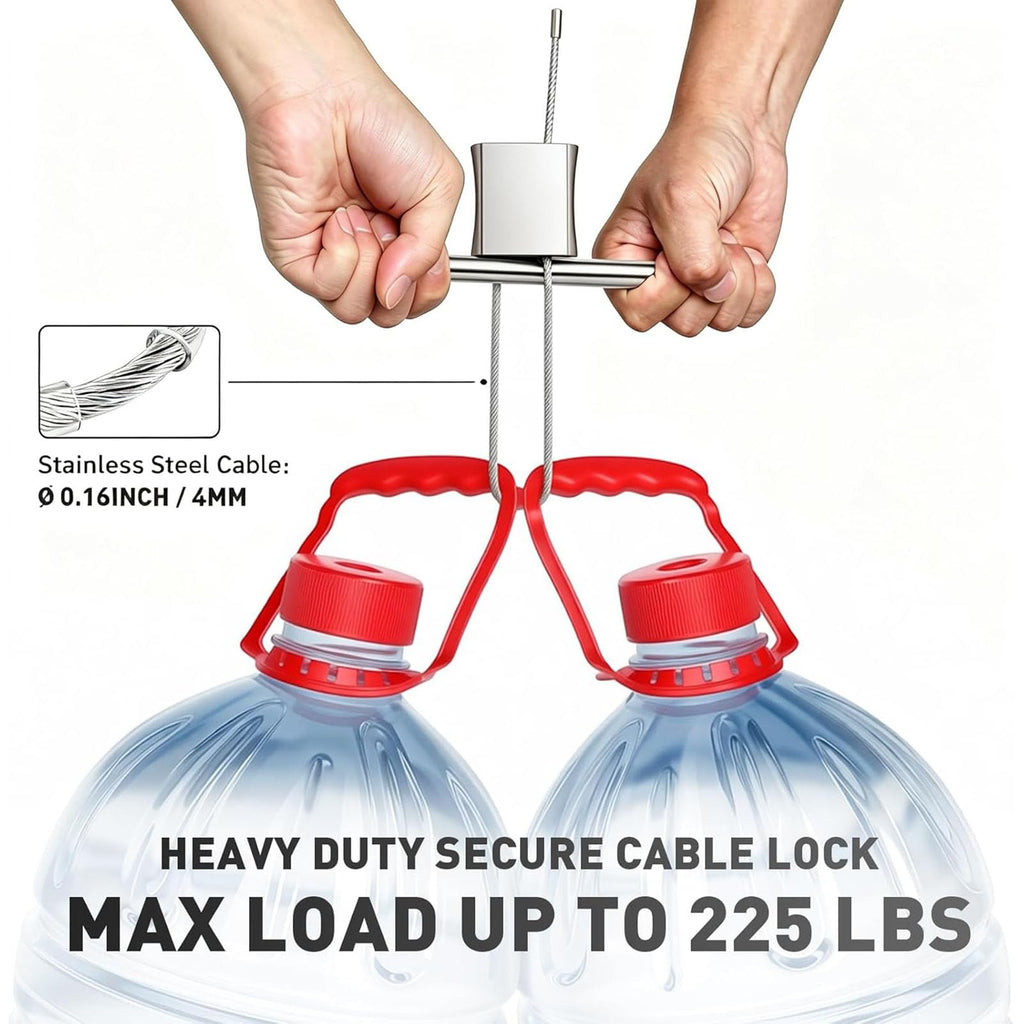 Kabinge Adjustable Cable Padlock with 3 Keys - view 11