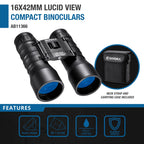Barska Lucid View Compact Binoculars - 16x42 view 2