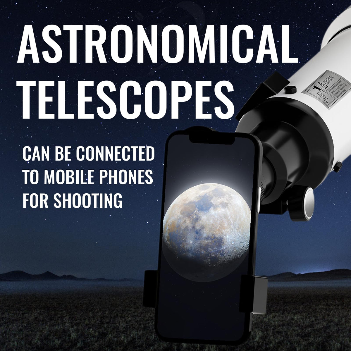 NEYLANG Telescope, 70mm Aperture Portable Refractor Telescope for Astronomy Beginners - White / 70x400MM view 6