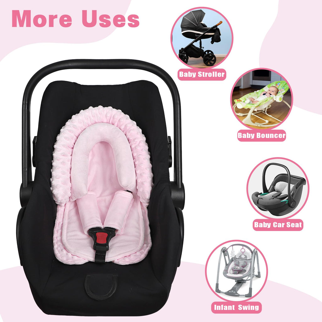 HNHUAMING Infant Car Seat Insert - Pink view 6