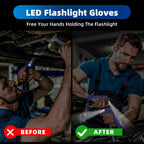 MOIPEJO LED Flashlight Gloves - Klein Blue view 2