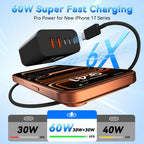 USB C Fast Charger Blocks, 60W iPhone USB Type C Wall Charging Power Blocks (additional view 1)