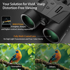 Gravoptics Rangefinder Binoculars for Hunting, 10x42 HD Laser Rangefinding