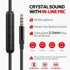 COOSII AC01 Over-Ear Headphones Wired - Black Grey view 4