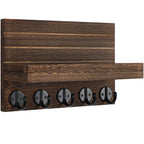Lwenki Key Holder for Wall, Decorative Key and Mail Holder with Shelf Has Large