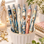 YJ PREMIUMS 6PC Ballpoint Pens - Virgin Mary view 2