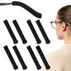 Coikcer 4 Pairs Glasses Ear Cushion, Anti-Slip Knitting Cotton Sleeve